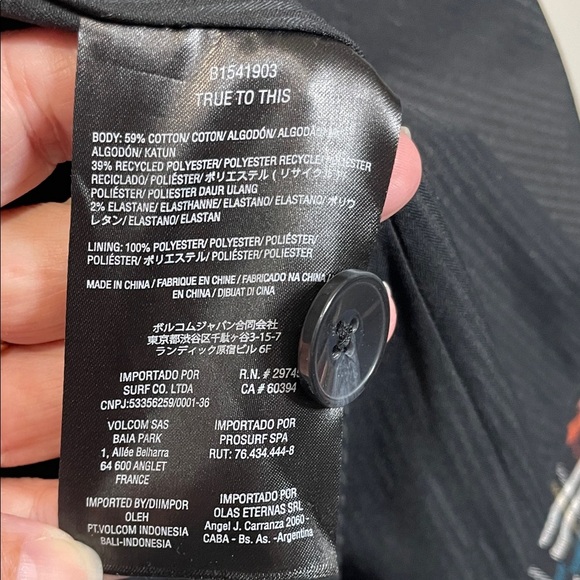 Volcom Plaid Blazer - Orange White, and Black - Picture 8 of 9